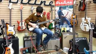 From the Archives Eastwood SIDEJACK 12 String DLX tremolo DEMO Mosrite Style guitar [upl. by Surdna]