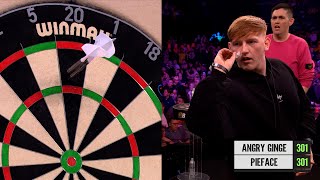 Angry Ginge vs Pieface 🎯  2024 Premier League Darts [upl. by Nnaeilsel]