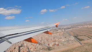 Marrakesh to Gatwick easyJet a320  FULL FLIGHT [upl. by Anaet]