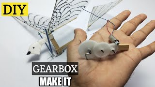 Make a flapping mechanism for ornithopter  gearbox  ornithopter flappingmechanism [upl. by Beau]