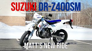 Supermoto Madness  Matts New Suzuki DRZ400SM [upl. by Spragens]