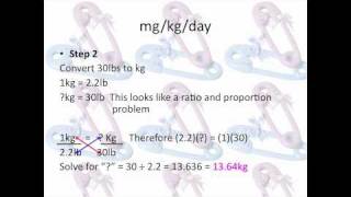 Pharmacy Tehnician Math Review Pediatric Doses mgkgday [upl. by Bowrah]