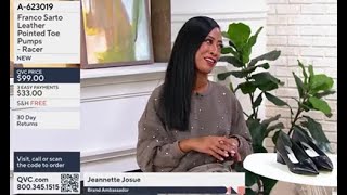 Franco Sarto Racer Pump on QVC Fashion Deals with Jen Coffey and Jeannette Josue [upl. by Marys]