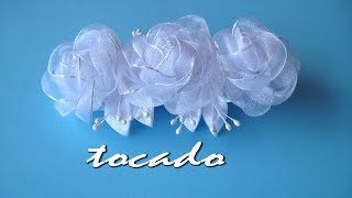 👰DIY  TOCADO niña PRIMERA COMUNIÓN 👰 HEADDRESS girl first communion 👰 [upl. by Aldredge]