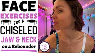 FACE EXERCISES FOR A CHISELED JAW amp NECK  16 min  I Jump Instead on a Cellerciser [upl. by Eba173]