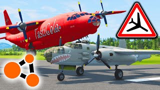 Airplane Crashes amp Emergency Landings 7  BeamNG Drive [upl. by Denbrook]