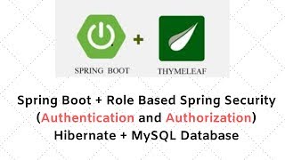 Spring Boot  Role Based Spring Security Authentication and Authorization  Hibernate  MySQL [upl. by Harty]