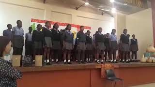 Paresis Secondary School Choir own little twist of Ndikokele [upl. by Enylodnewg859]