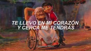 recuérdame letra  disney pixars coco [upl. by Ailadgim]