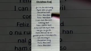 Stray Kids  quotChristmas Evelquot Lyrics REQUESTED lyrics straykids shorts shortsfeed [upl. by Atnohs241]