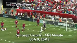 June 4 2011 MNT vs ESP  Santi Cazorla 2nd Goal [upl. by Psyche]