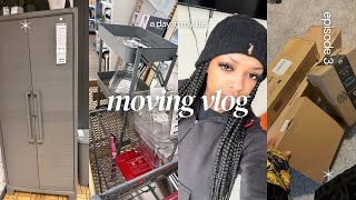 MOVING VLOG EP 3  settling in shopping unpacking room transform packages amp more [upl. by Aneetsirhc926]