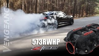 573rwhp 2015 Z28 with MSD Atomic AirForce Intake Manifold amp MAST Heads [upl. by Reames649]