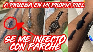 Como CURAR TATUAJE con PARCHE Saniderm Chamantra Second Skin o cualquier marca Chamuca tattoo [upl. by Odlo]