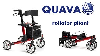 Vermeiren QUAVA  Rollator pliant ultracompact [upl. by Eirahs]