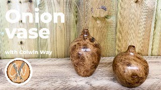 Turning an Onion vase [upl. by Cardon]