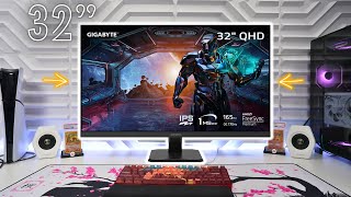 Gigabyte GS32Q 32inch 1440P Gaming Monitor Review  Under 250 🔥 [upl. by Anemolif]