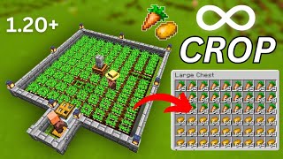 Fully AUTOMATIC CROP Farm in Minecraft 120 Tutorial [upl. by Ettelocin]