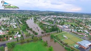 Macintyre River Inverell in flood [upl. by Akilegna]