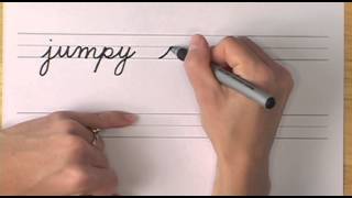 How To Write in Cursive  Lesson 21  A complete Course  FREE Worksheets [upl. by Fiden]