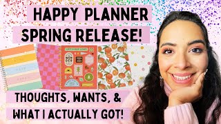 HAPPY PLANNER 2024 SPRING RELEASE  THOUGHTS WANTS AND WHAT I ACTUALLY GOT 🩷 [upl. by Lewanna]