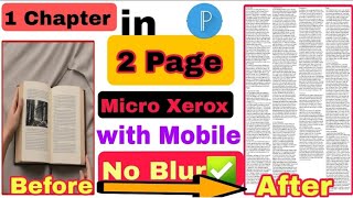 Make Micro Xerox in mobile  Micro Xerox mobile se kaise banaye ✅  Easy amp Simple tricks [upl. by Jews]