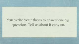 Tips for thesis introductions [upl. by Edualc646]