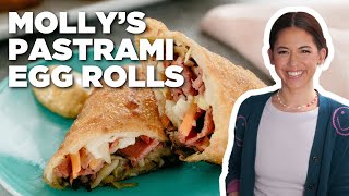 Molly Yehs Pastrami Egg Rolls  Girl Meets Farm  Food Network [upl. by Arek]