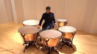 TIMPANI SOLO ETUDE 1 – SCHERZO BY TOM FREER [upl. by Ayotnahs]