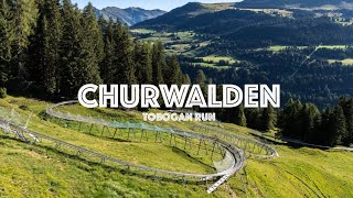 The Longest Mountain Coaster Ride In Switzerland  Churwalden Tobogan Run [upl. by Congdon313]