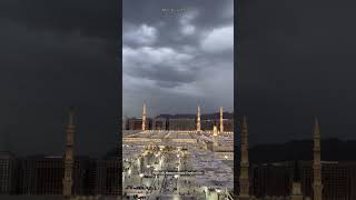 Cloudy🌧Weather😍 in Madinah🌩madinah madina masjidnabawi rasoolallah clouds quran viral shorts [upl. by Naval]