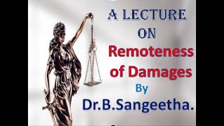 Remoteness of damage Telugu and English  in Torts [upl. by Gnay]