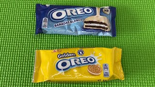 Golden Oreo Cookies amp  OREO White Chocolate Coated Enrobed  Unboxing  so Satisfying Video ASMR [upl. by Anileve]