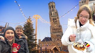 Bruges with kids  Christmas Market  Canal Cruise  Chocolate Museum and more [upl. by Cal]