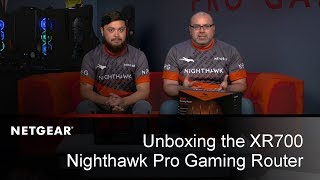 Unboxing the Nighthawk Pro Gaming XR700 WiFi Router  NETGEAR [upl. by Noerb]