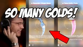 ohnePixel opened 15 golds in 2 weeks Knife Compilation [upl. by Nyasuh102]