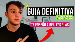 Cómo Responder una ENCUESTA PAGADA  GUIA DEFINITIVA ✅  Dinero  Encuestas [upl. by Pheni]