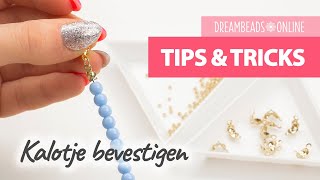 Kalotje bevestigen  Tips amp Tricks ★ Dreambeads Online [upl. by Burta]