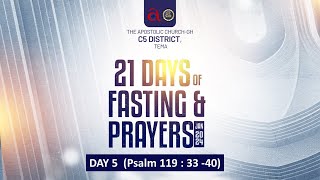 21 Days of Fasting and Prayers Jan24  Day 5 [upl. by Eugine228]