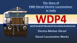 WDP4  WDG 4  Diesel electric locomotives  EMD  WDP4B  WDP4D  WDG4D  General Motors [upl. by Ahsiela]