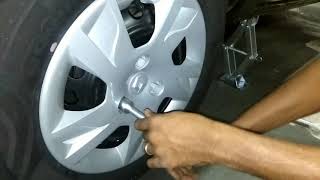 Renault Kwid emergency spare wheel replacement within 10 minutes in Tamil [upl. by Schnell750]