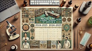 NCISM Academic Calendar 20242025 session  BAMS BUMS BATCHES  AYUSH  AYUSH UPDATES🎯exam ayush [upl. by Runck]