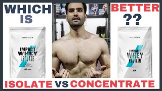 Whey Protein ISOLATE vs Whey Protein CONCENTRATE  दोनों में से कौन सा लें [upl. by Nidla]