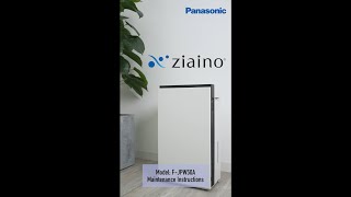 Maintenance Instruction Parts Cleaning  Panasonic ziaino Air Treatment Unit FJPW50A [upl. by Airottiv874]