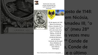 Amadeu III quot o Cruzadoquot 7º Conde de Sabóia e Conde de Aosta por António Carlos Janes Monteiro [upl. by Nnalatsyrc]