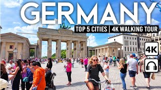 Germanys Top 5 Cities 🇩🇪 4K Walking Tours of MustVisit Destinations [upl. by Sluiter534]