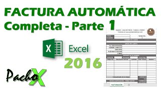 Crear factura automática completa en Excel  Incluye Listas Función SI BUSCARV y Macros  PARTE 1 [upl. by Brawner]