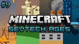 Minecraft SevTech Ages Survival Ep 9  Underground Forest [upl. by Ahsikyw726]