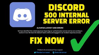 Discord Server Error 500 FIX ✅ Discord Connecting Problem Fix [upl. by Derrek]