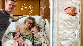 Birth Vlog of Baby 2 🤰🏻👶🏻 44 Year Old Mom Hospital Birth Shoulder Dystocia [upl. by Aiynot]